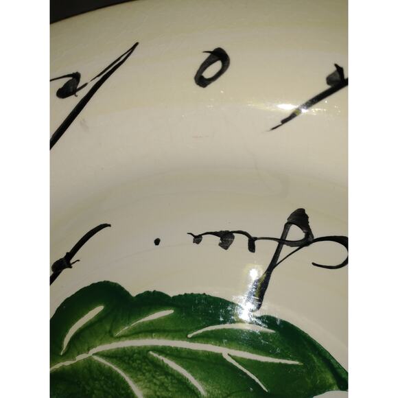 Antica Fornace AFA9 Italian Made Eggplant Pattern Serving Bowl Dinner Party - Picture 10 of 16